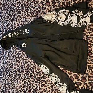 Black and white hoodie